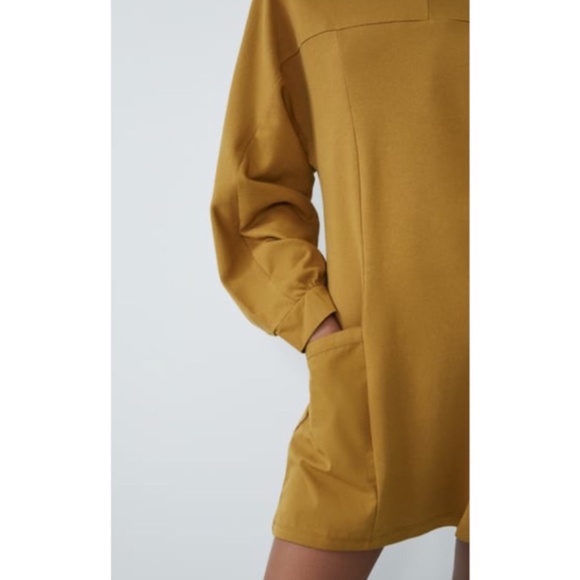Zara Mustard Dress With Pockets NWT - Picture 6 of 16